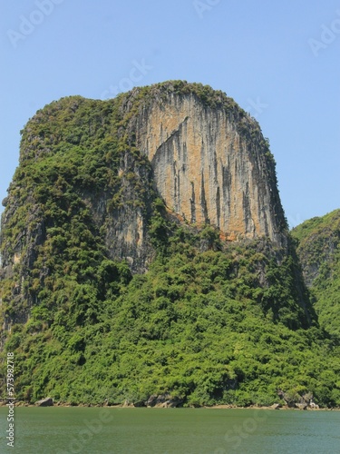 the cluster of limestone islands in halong bay has a unique appearance