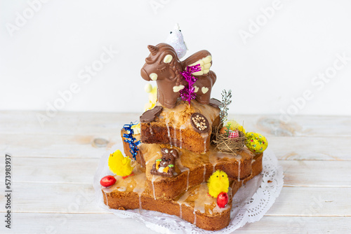 Fotografía Mantecado or Easter bun, typical sweet from Avilés, Asturias that is given at Easter, the godparents to the godchildren