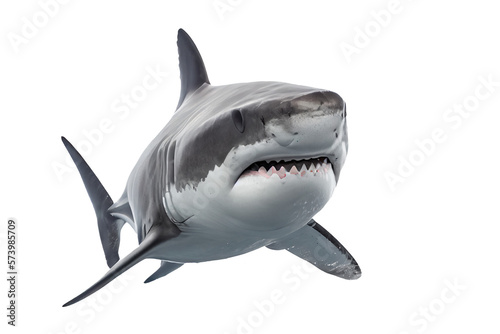 shark isolated on white