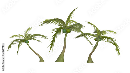 Coconut tree 3d objects 