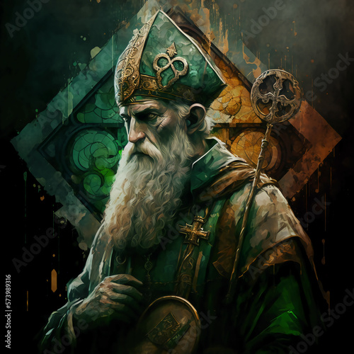 Naklejka Saint Patrick style image