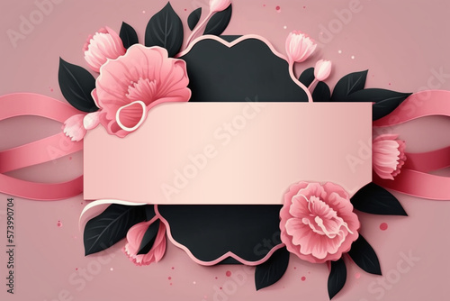 8 march womens day vector background design .International Women's Day. Generative AI