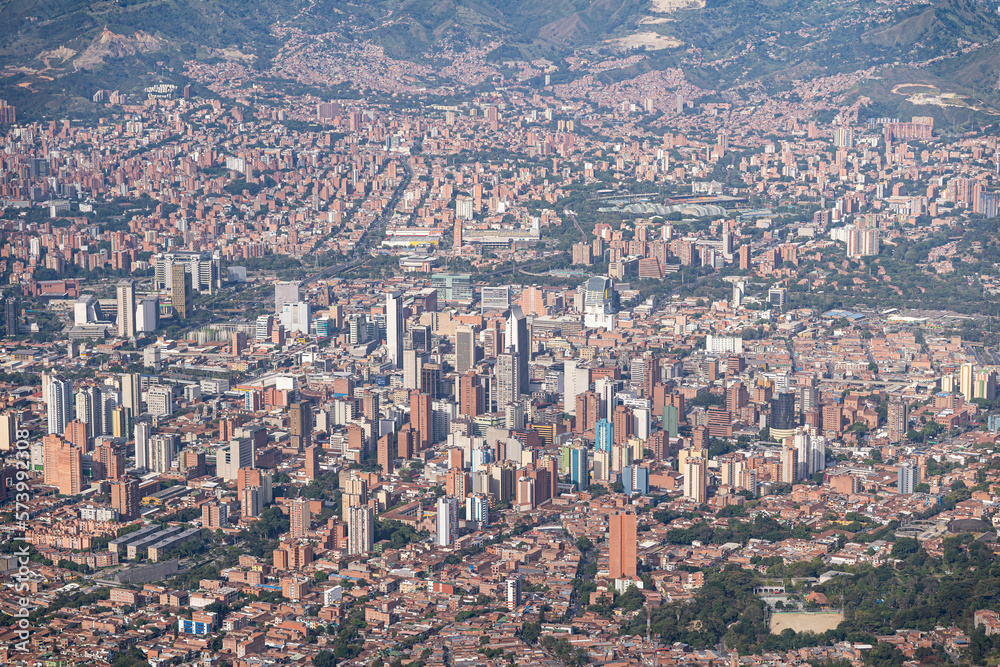 Look at the center of Medellin City
