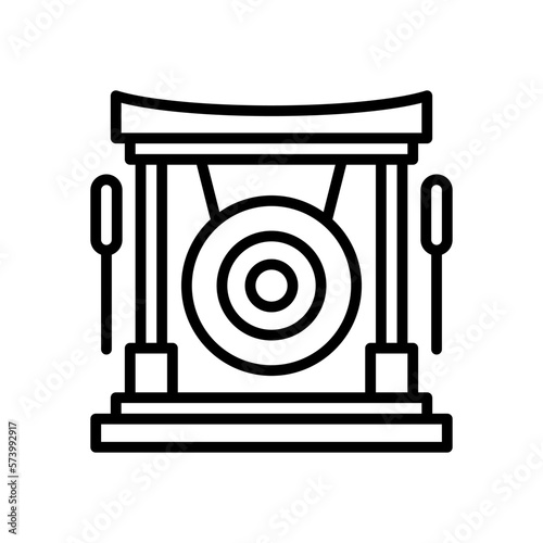 gong icon for your website design, logo, app, UI. 