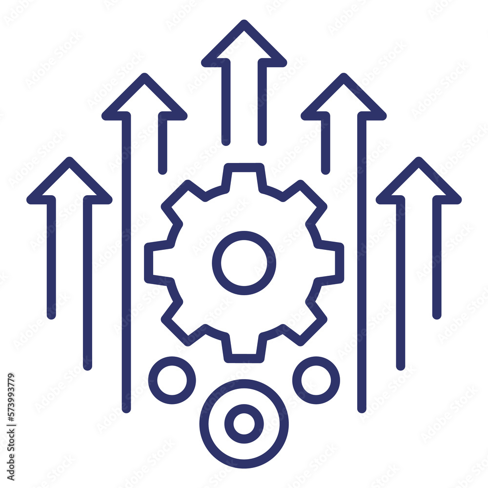efficiency, efficient process line icon efficiency, efficient process line icon