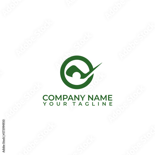 Golf shoot vector icon.  Stick golf vector illustration logo design.