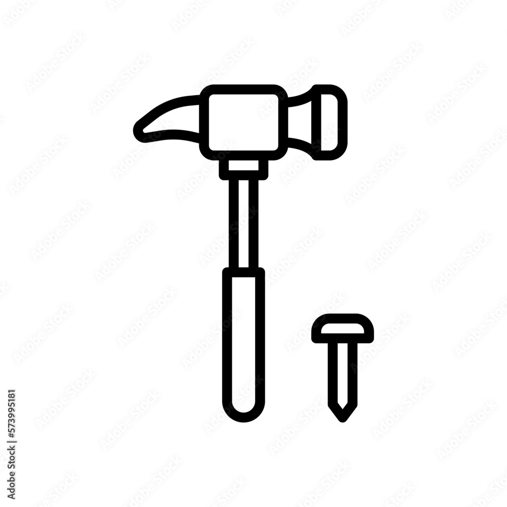 hammer icon for your website design, logo, app, UI. hammer icon for your website design, logo, app, UI.