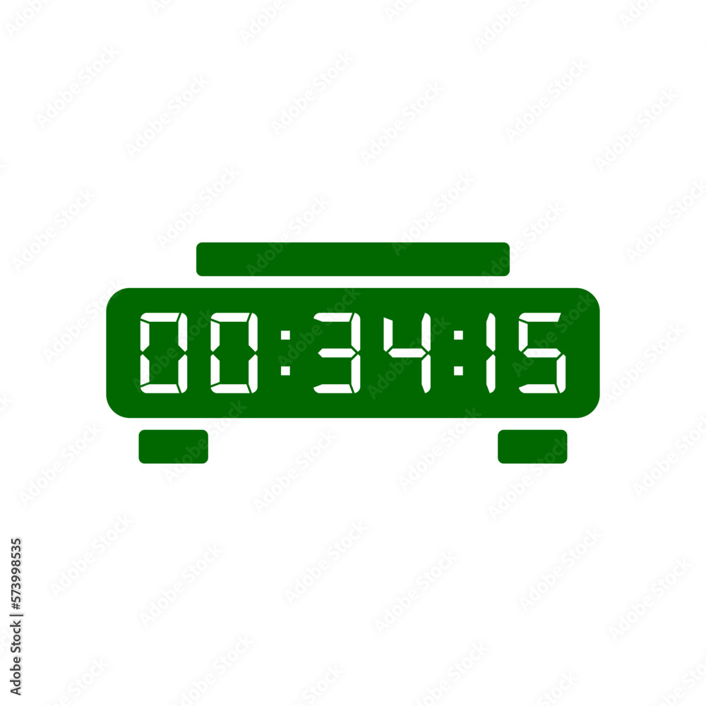 Digital clock number set. Electronic figures. Vector illustration. Digital clock number set. Electronic figures. Vector illustration.