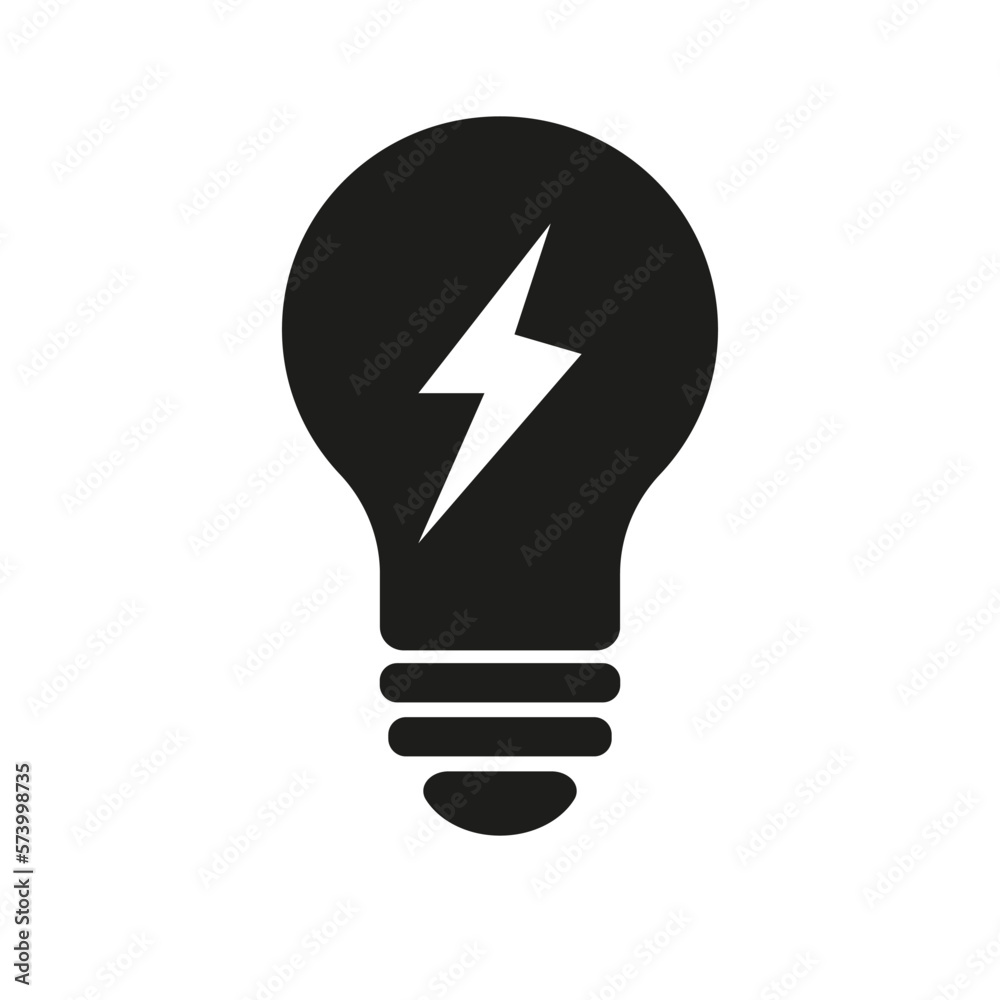 Light bulb icon vector, power energy logo design vector art Light bulb icon vector, power energy logo design vector art