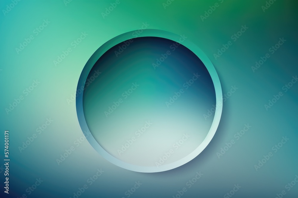 abstract minimalist wallpaper featuring a gradient of blue and green colors, with a circle - generative ai abstract minimalist wallpaper featuring a gradient of blue and green colors, with a circle - generative ai