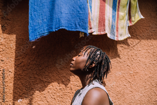 Portrait of a queer masculine black woman