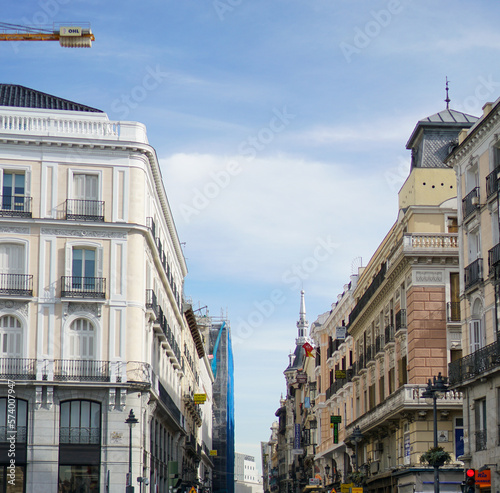 View of the downtown area of Madrid  Spain