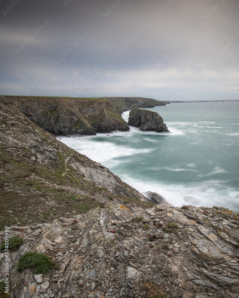 Obraz premium Bedruthan Steps, Cornwall
