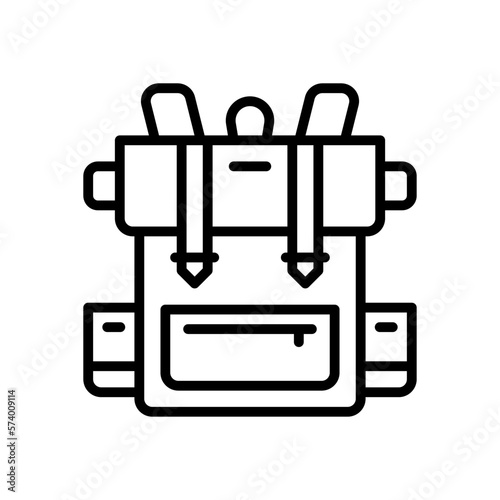 Photos backpack icon for your website, mobile, presentation, and logo design
