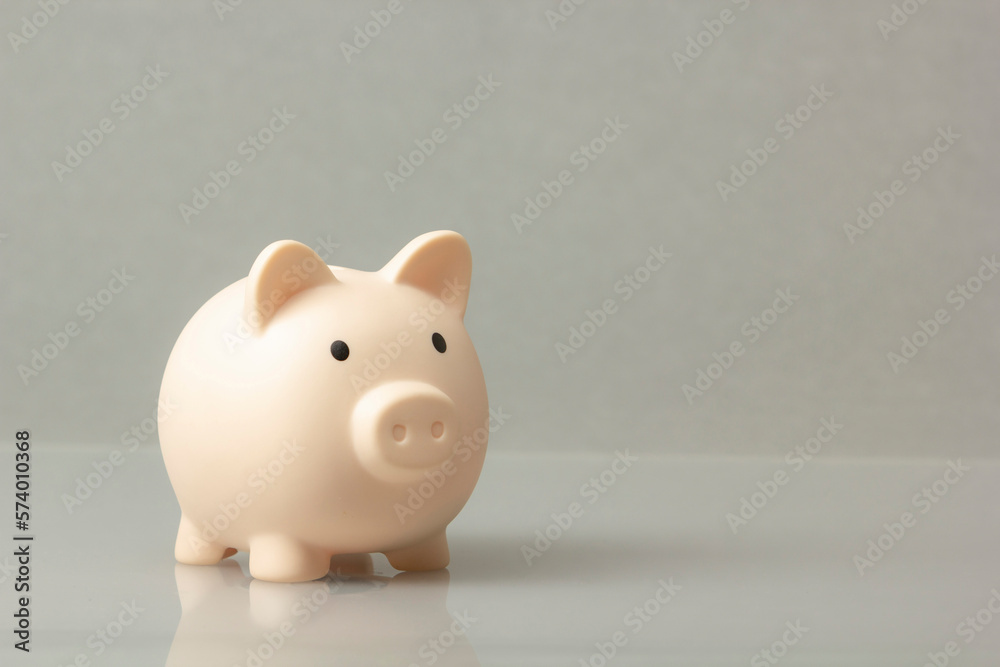 Pink piggy bank. Money and business concept. Copy space for text Pink piggy bank. Money and business concept. Copy space for text