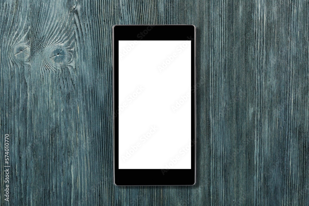 New modern smartphone with a blank screen New modern smartphone with a blank screen