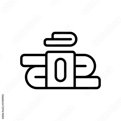 towel icon with line style