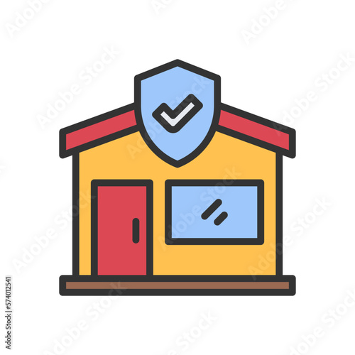 home insurance icon for your website, mobile, presentation, and logo design.