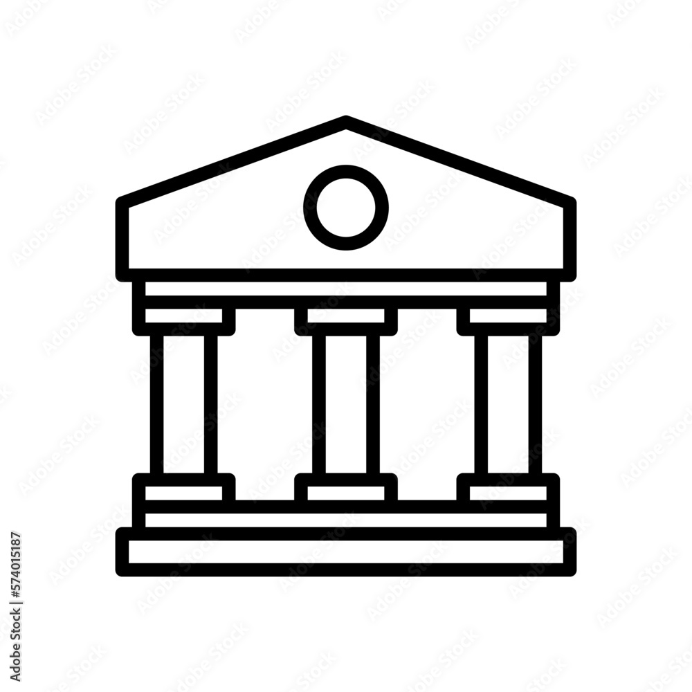 courthouse icon for your website design, logo, app, UI. 