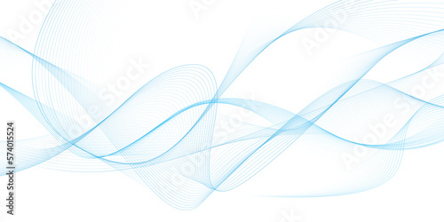 Modern abstract glowing wave on white background. Dynamic flowing wave lines design element. Futuristic technology and sound wave pattern. Vector EPS10.