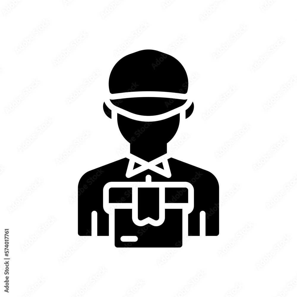 delivery man icon for your website design, logo, app, UI. delivery man icon for your website design, logo, app, UI.