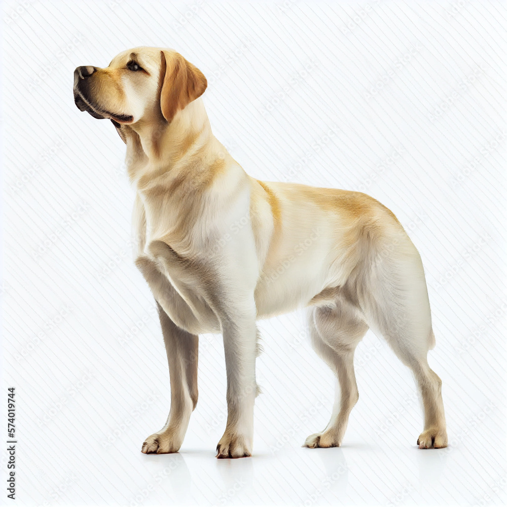labrador retriever isolated on a white background, dog standing pose, PNG labrador retriever isolated on a white background, dog standing pose, PNG