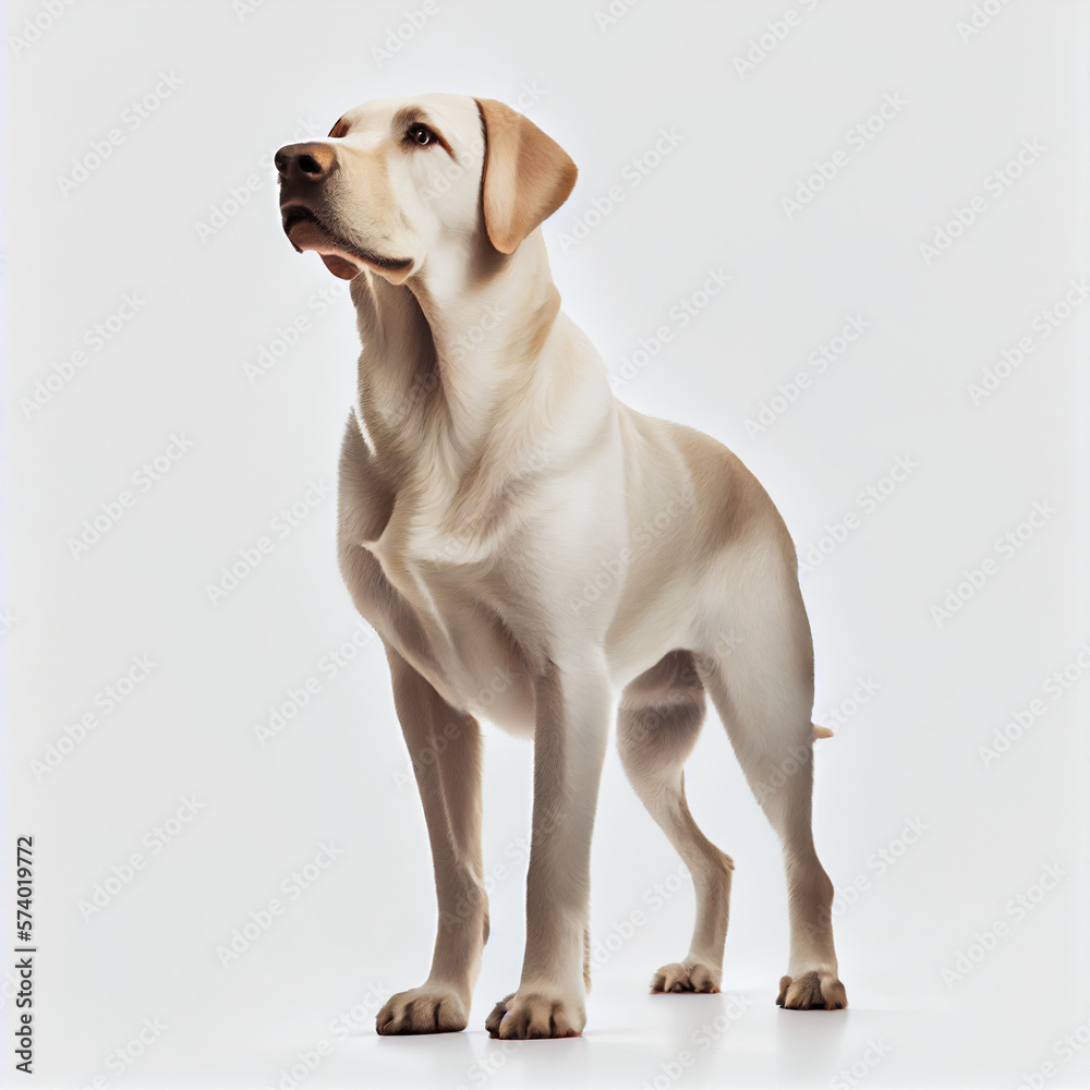 labrador retriever isolated on a white background, dog standing pose, PNG labrador retriever isolated on a white background, dog standing pose, PNG