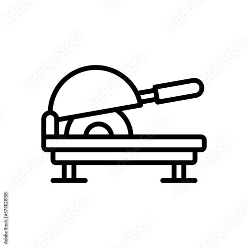 cutting machine icon for your website design, logo, app, UI. 