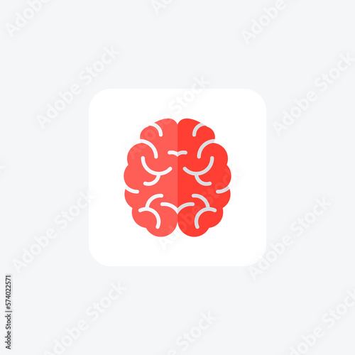 Brain, genius fully editable vector Flat Icon 