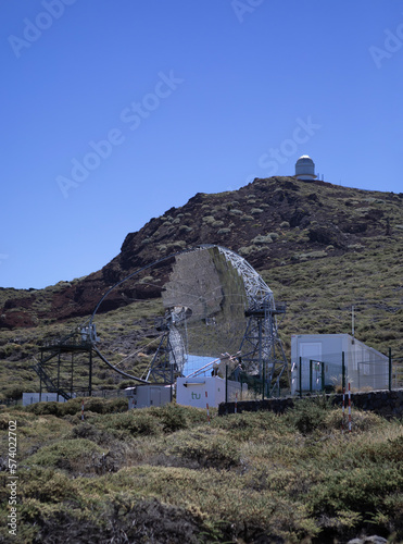 MAGIC Telescope in Canary Island, La Palma. photo