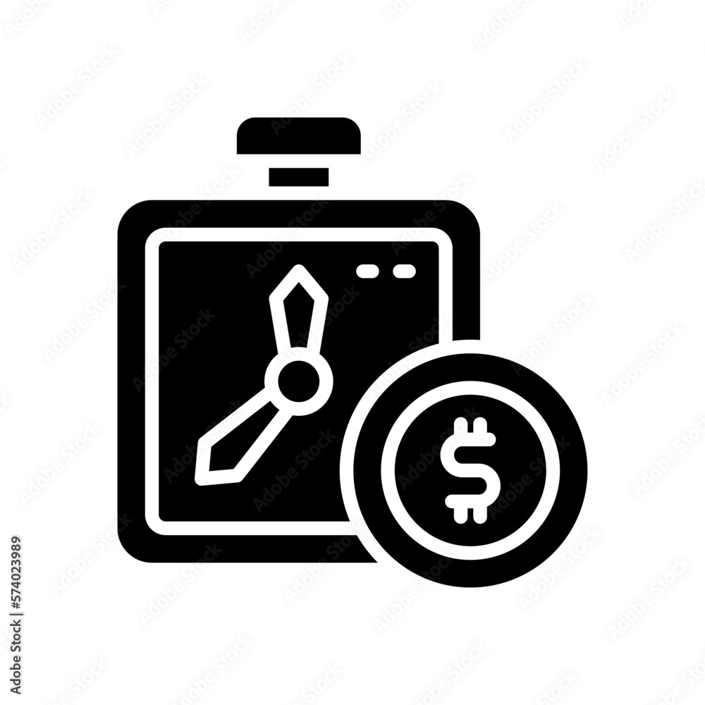 time is money icon for your website, mobile, presentation, and logo design. time is money icon for your website, mobile, presentation, and logo design.