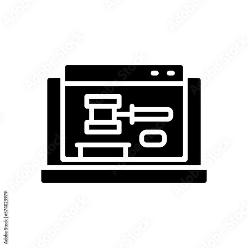 auction icon for your website, mobile, presentation, and logo design.