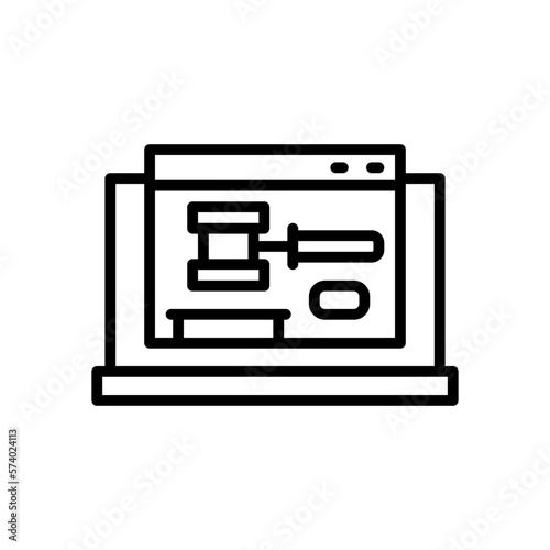 auction icon for your website, mobile, presentation, and logo design.