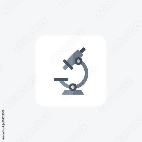 Microscope  Micro   fully editable vector Flat Icon 