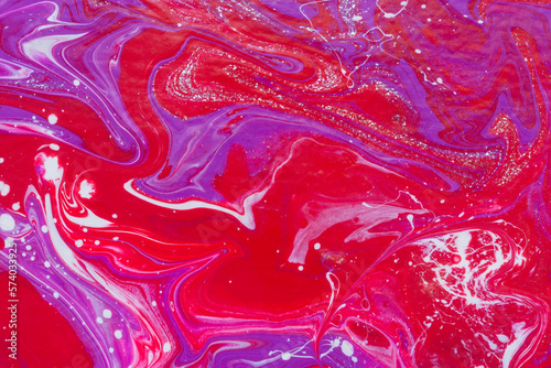 Pink white purple acrylic abstract background of the creative trend. Fluid art texture. Dynamic lines, a surge of passion, freedom. Form of presentation of websites, booklets, leaflets, business cards