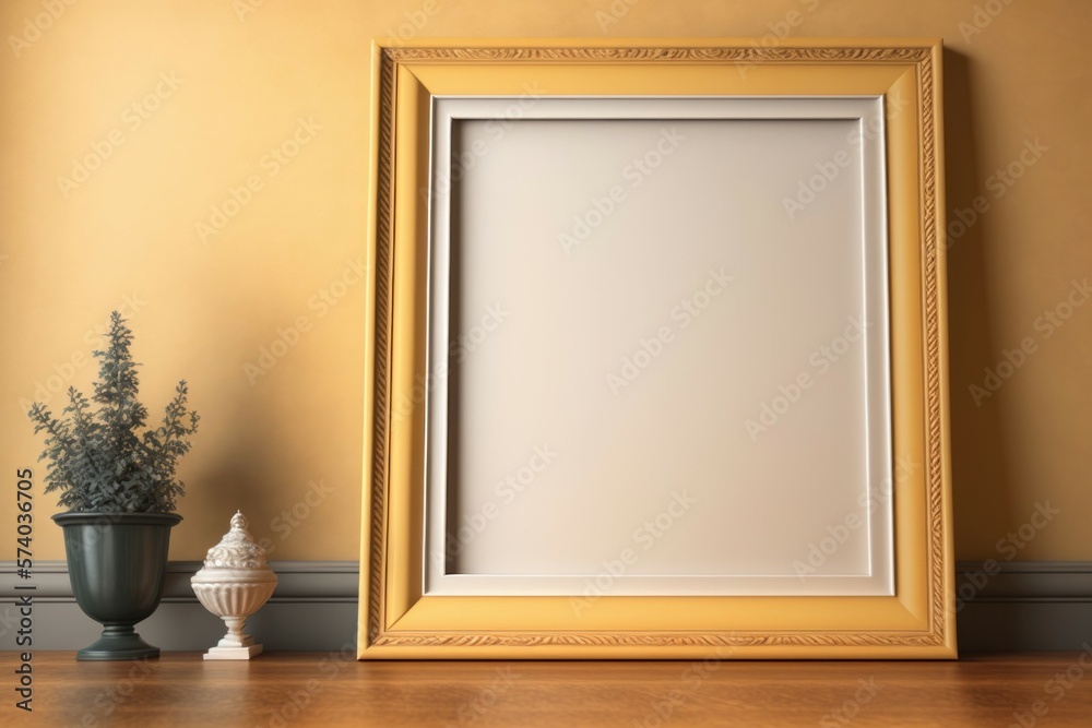 Empty frame - created with generative AI technology Empty frame - created with generative AI technology