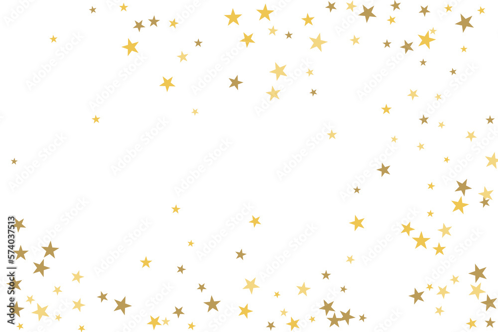 Star confetti. Gold casual confetti background. Bright design pattern. Star confetti. Gold casual confetti background. Bright design pattern.
