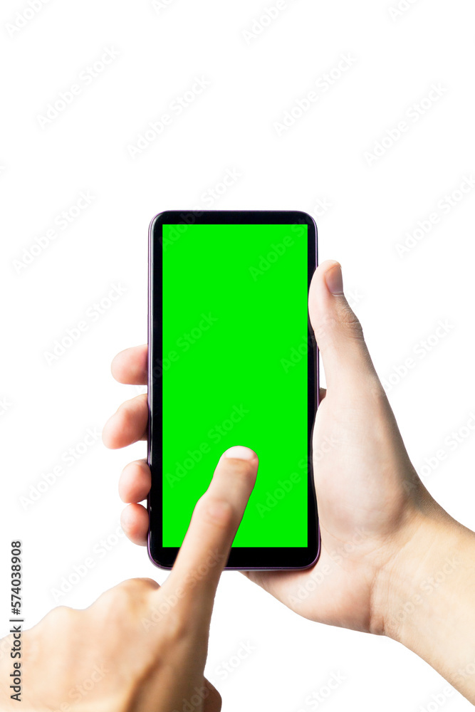 Hand holding smartphone with green screen. Mobile phone with chroma key. smartphone concept. app concept. Hand holding smartphone with green screen. Mobile phone with chroma key. smartphone concept. app concept.