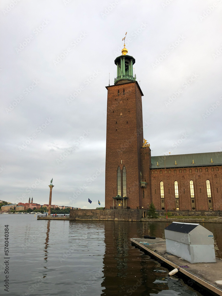 Exterior view of the Stockholm City Hall