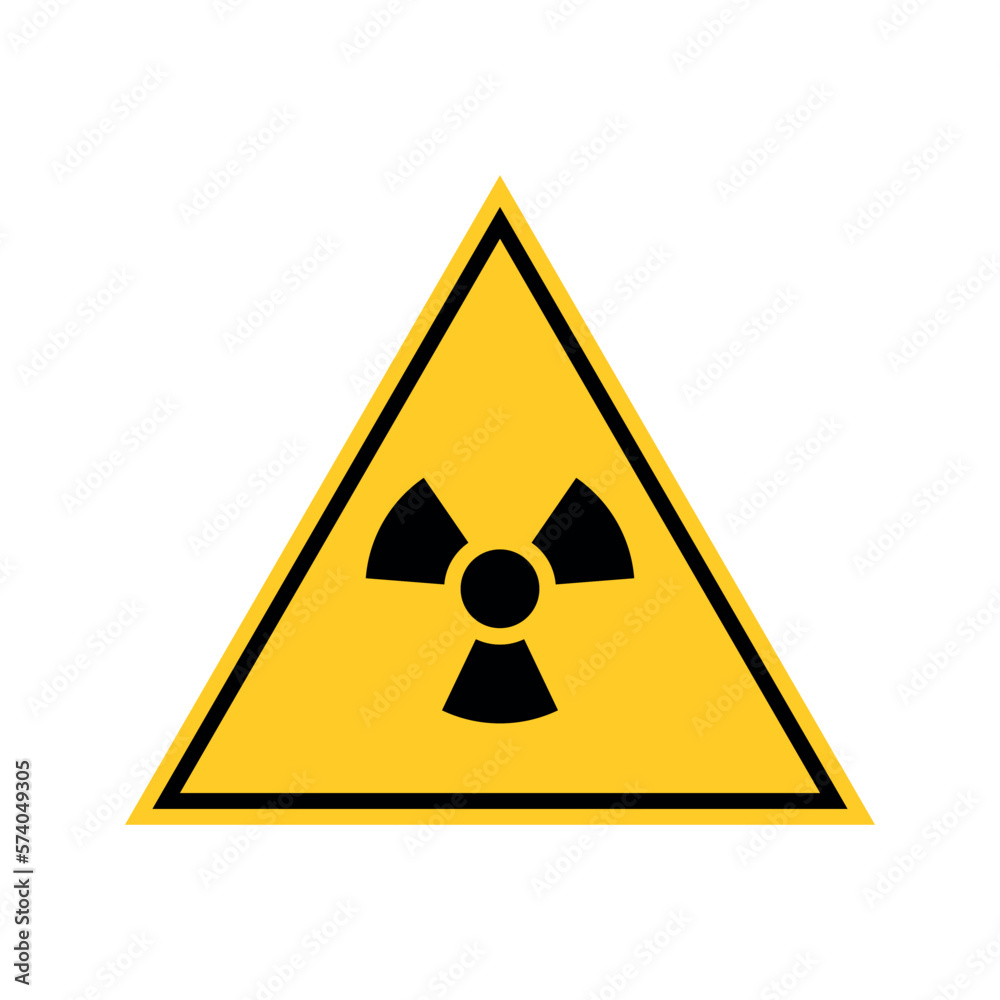 Sign toxic. Warning radioactive zone Sign toxic. Warning radioactive zone