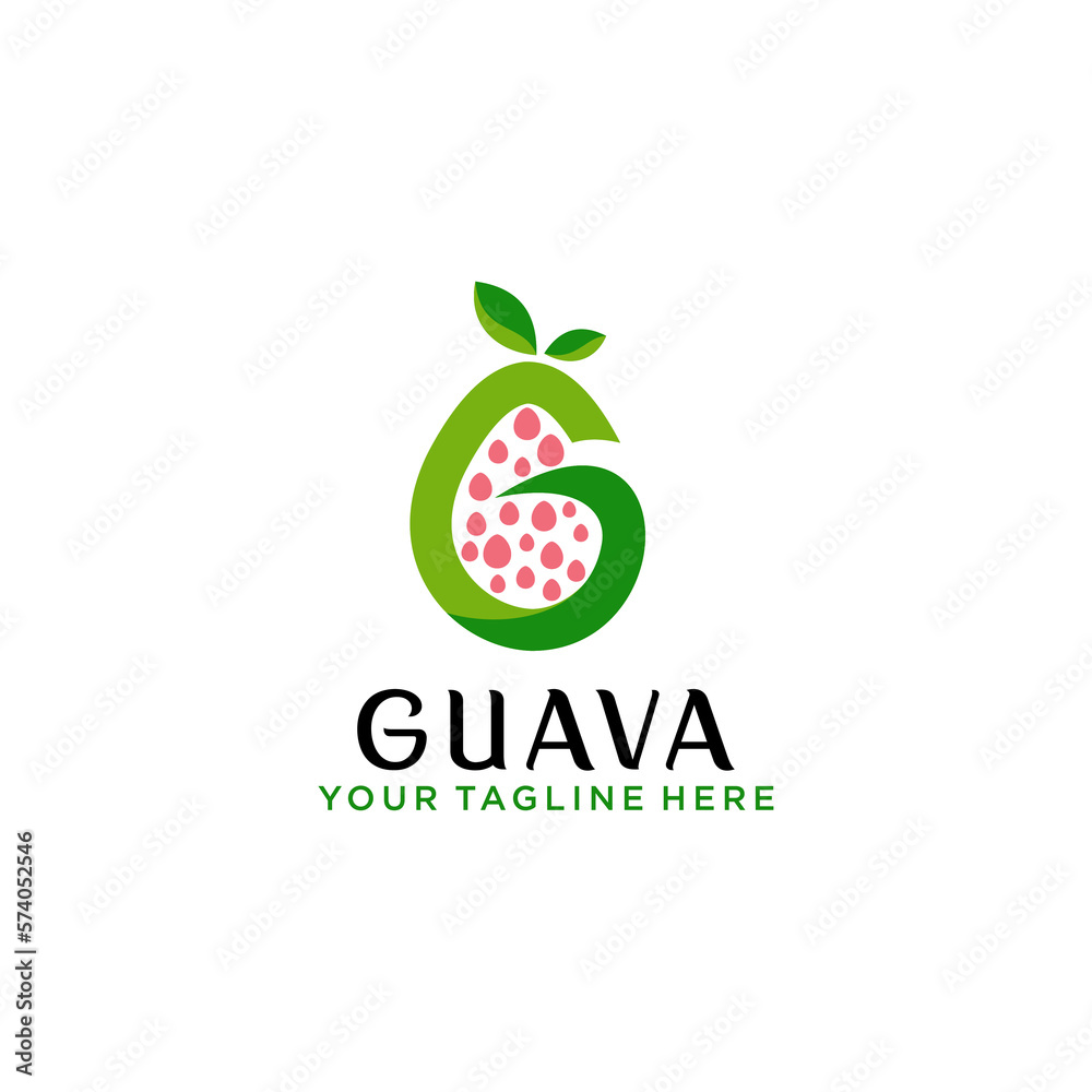 Letter G Guava Logo Design Vector Letter G Guava Logo Design Vector