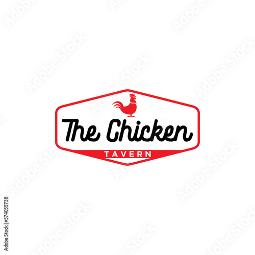 The Chicken Tavern Logo Design Vector