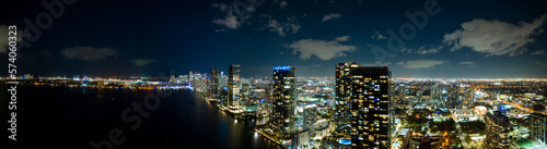 Aerial photo highrise buildings in Midtown Miami FL © Felix Mizioznikov