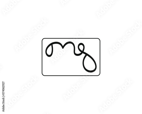 creative letter MG logo design vector template