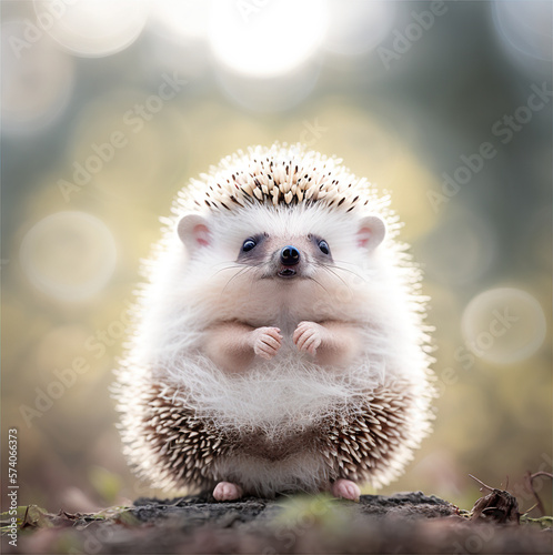 Cute little hedgehog - generated by Generative AI
