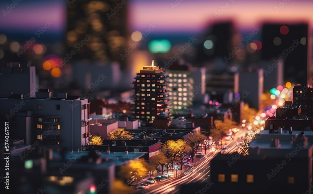 Obraz premium Sunset Cityscape