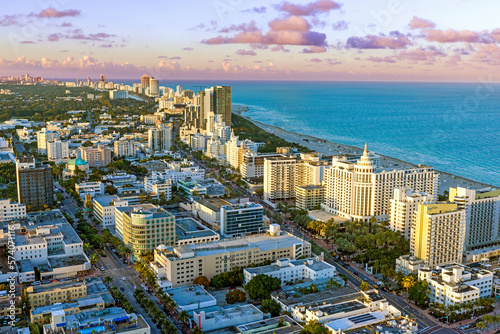 Miami Beach ,Lincol Road,Loews Hotel,.Aerial, .Miami,Miami Beach South Florida,USA
