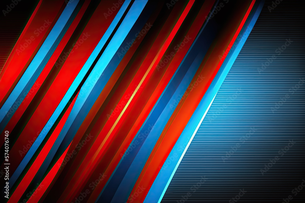Obraz premium red - blue background wallpaper. Generative AI