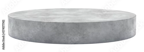 Panel kuchenny z motywem Gray concrete stone podium for product placement isolated on transparent background