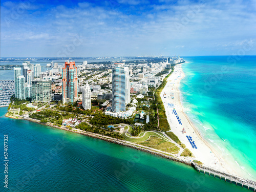 Aerial View of South Miami Beach Florida © Earth Pixel LLC.